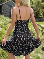 Wholesale Butterfly Print Fashion Slip Dress