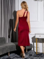 Wholesale Elegant Hollow Sleeveless Slit Dress