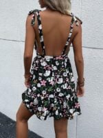 Wholesale Floral Backless Slip Dress