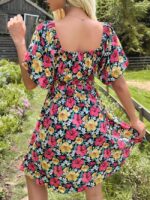 Wholesale Floral Off Shoulder Summer Dress