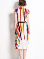 Wholesale Irregular Print Two-piece Dress