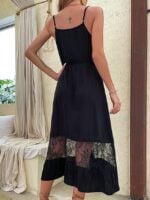 Wholesale Lace Mesh Stitching Suspender Dress