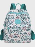 Wholesale Leaf Print Oxford Canvas Backpack