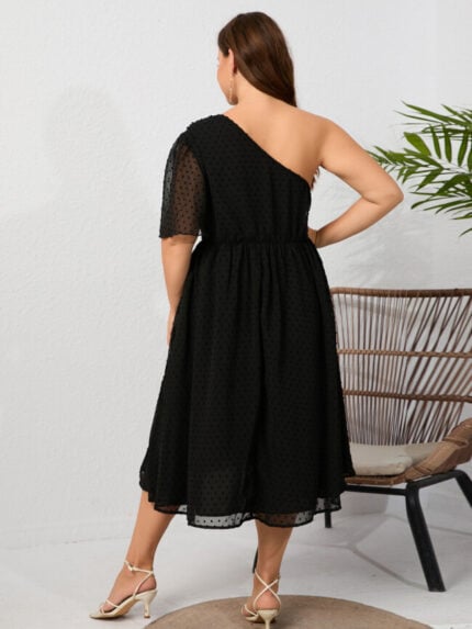 Wholesale Plus Off Shoulder Short Sleeve Dress