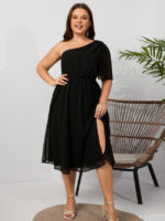 Wholesale Plus Off Shoulder Short Sleeve Dress