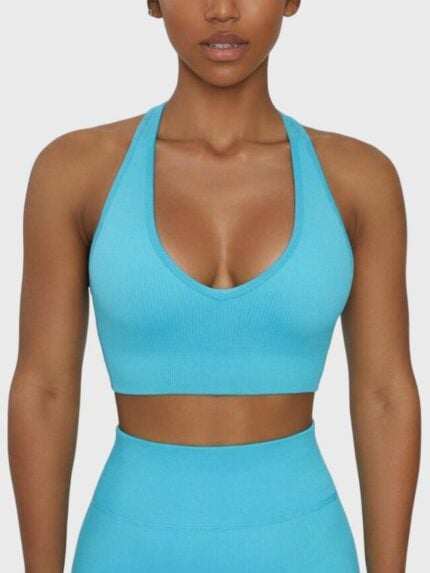 Wholesale Solid Color Cropped Short Sleeve Yoga Vest