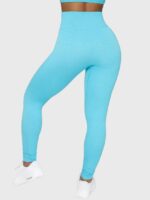 Wholesale Solid Color High Waist Exercise Yoga Pants