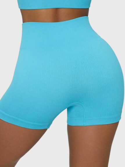 Wholesale Solid Color High Waist Yoga Short Pants