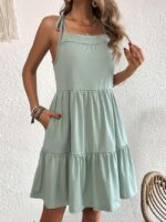 Wholesale Square Neck Sling Dress