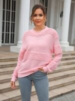 Wholesale Causal Long Sleeve Pullover Sweater