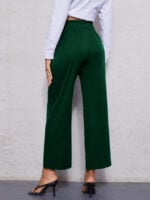 Wholesale High Waist Elastic Waist Wide Leg Pants