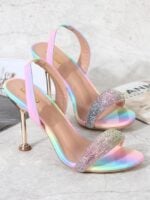 Wholesale Sexy Rhinestone Color High Heels