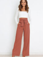 Wholesale Solid Color Casual Wide Leg Suit Pants