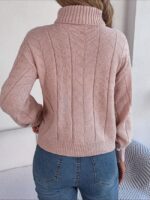 Wholesale Solid Color Turtleneck Long Sleeve Sweater