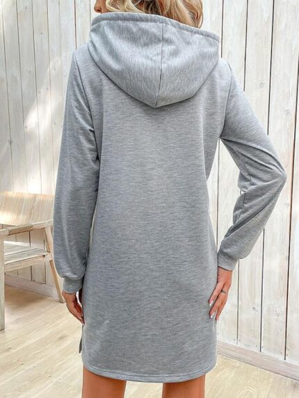 Wholesale Striped Panel Hoodie Dress