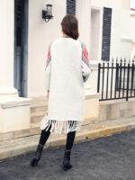 Wholesale Vintage Fringed Knit Cardigan