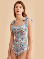 Wholesale Vintage Print Reversible Swimsuit