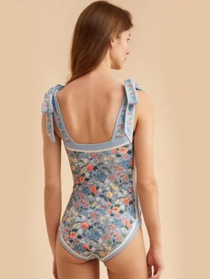 Wholesale Vintage Print Reversible Swimsuit