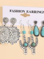 Wholesale Vintage Turquoise Earring Set