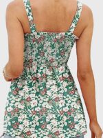 Wholesale Floral Print Wrapped Chest Camisole