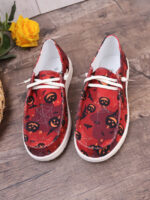 Wholesale Halloween Elements Print Casual Flats