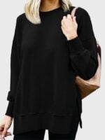 Wholesale Round Neck Long Sleeve Casual Sweatshirt