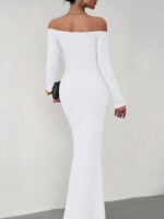 Wholesale Sexy Elegant Slim Off-Shoulder Dress