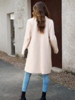 Wholesale Solid Color Casual Mid Length Coat