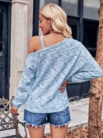 Wholesale Casual Off-shoulder Knitted Top