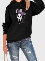 Wholesale Halloween CALL ME print long sleeve top