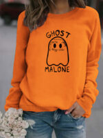 Wholesale Halloween Ghost Malone print top