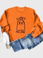 Wholesale Halloween Ghost Malone print top