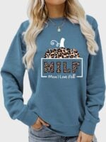 Wholesale Halloween MILF Man I Love fall print long sleeve top