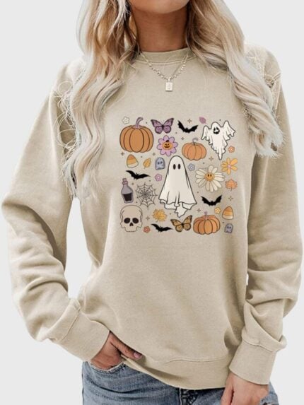 Wholesale Halloween fun print top