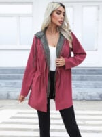 Wholesale Drawstring Waist Zip Up Windbreaker Jacket