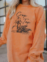 Wholesale Halloween pumpkin print sweatshirt