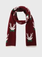 Wholesale christmas elk pattern scarf