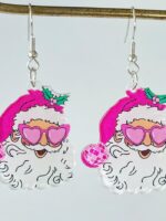 Wholesale christmas pattern acrylic earrings