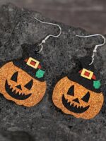 Wholesale halloween pumpkin pattern Earrings