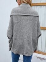 Wholesale solid bat sleeve sweater cardigan