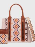 Wholesale Cotton and linen ethnic print tote bag