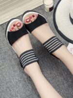 Wholesale Double Strap Ankle Strap Platform Wedge Sandals