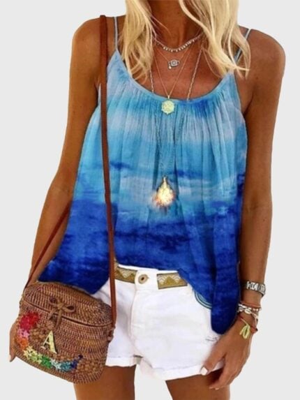 Wholesale Multicolor printed cami top