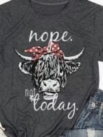 Wholesale bull head graphic Print Short Sleeve T-shirt