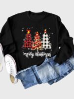 Wholesale christmas tree letter print top