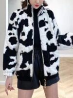 Wholesale leopard print furry jacket