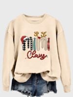 Wholesale mimi claus letter print top