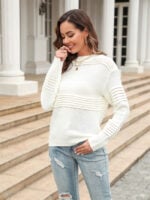 Wholesale solid round neck simple design sweater