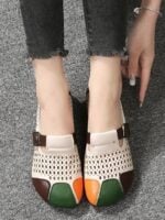 Wholesale Retro Hollow colorful sandal