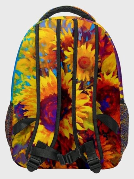 Wholesale sunflower print backpack